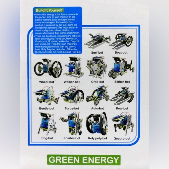 build your own solar robot kit - New In Box! - Picture 3 of 5